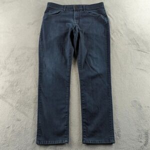 Travis Mathew Jeans Mens 34x32 Blue Dark Wash Straight Stretch Denim Casual